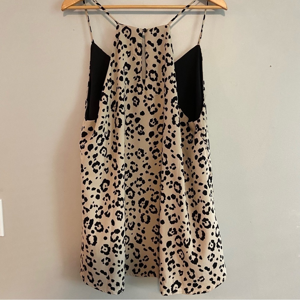 Monteau Black and Cream Patterned Top - Picture 5 of 6